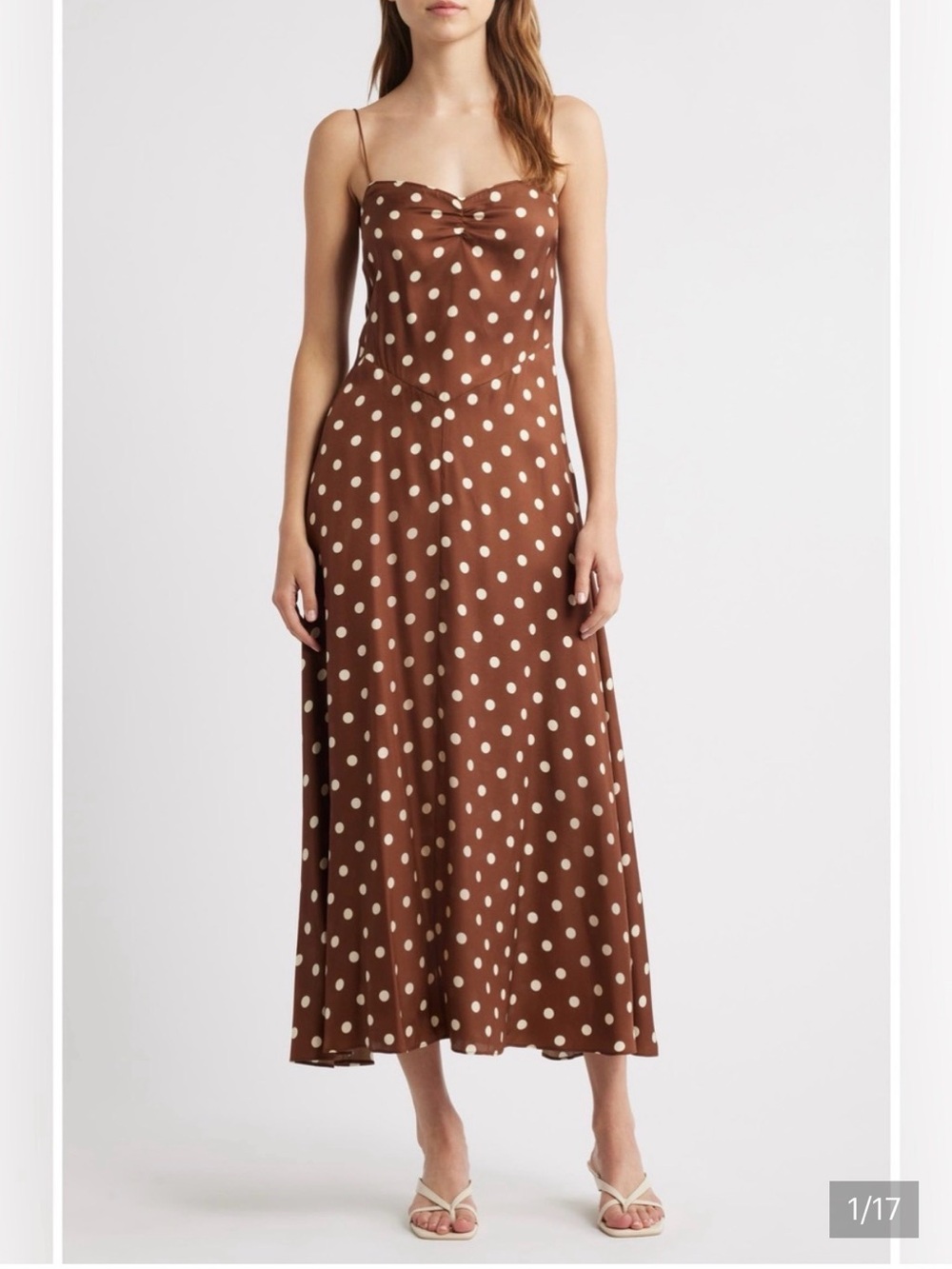Doen Lorraine Polka Dot Slip dress